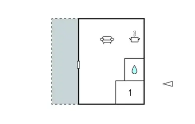 Tlocrt objekta 1 Bedroom Cozy Apartment In Gdinj