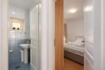 Kupaonica u objektu Sea view apartment Galatea