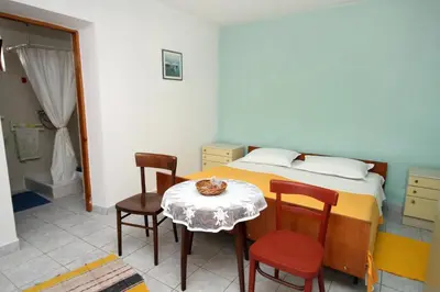 Krevet ili kreveti u jedinici u objektu Secluded fisherman's cottage Cove Lucica, Hvar - 4034