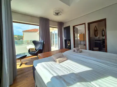 Krevet ili kreveti u jedinici u objektu Apartment Oliven Penthouse