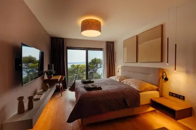 Krevet ili kreveti u jedinici u objektu Villa Harmony Brela