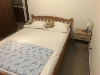 Krevet ili kreveti u jedinici u objektu Apartmani Villa Borzic - One Bedroom Apt with Terarce & Sea View