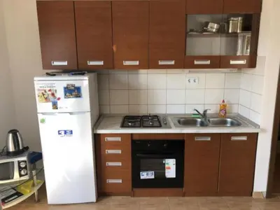 Kuhinja ili čajna kuhinja u objektu Apartmani Villa Borzic - One Bedroom Apt with Terrace & Sea View