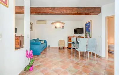 TV i/ili zabavni centar u objektu 1 Bedroom Cozy Apartment In Bol