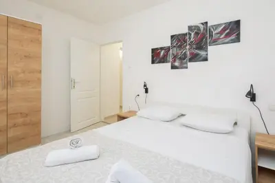Krevet ili kreveti u jedinici u objektu Knez Apartments with terrace