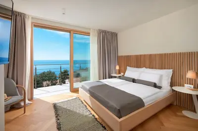 Krevet ili kreveti u jedinici u objektu Villa Bianca Hvar by Tourist Adria Group