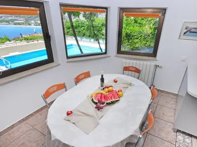 Tlocrt objekta Holiday Home Geräumiges Ferienhaus in Omiš mit Privatem Pool by Interhome