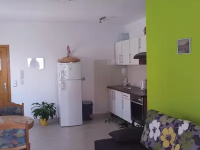 Kuhinja ili čajna kuhinja u objektu Apartment Mia Aufenthalt atemberaubender Meerblick kurzer Spaziergang zum Strand by Interhome