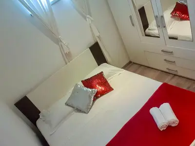 Krevet ili kreveti u jedinici u objektu Apartment Fabo in Dalmatien by Interhome