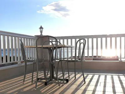 Balkon ili terasa u objektu Apartment Strandnahe Ferienwohnung mit tollem Ausblick by Interhome