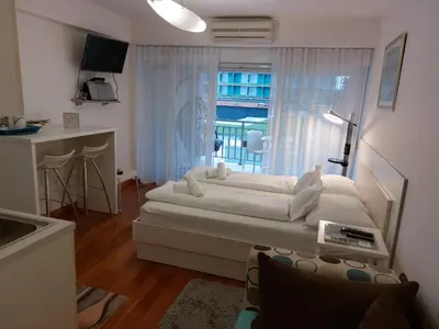 Krevet ili kreveti u jedinici u objektu Apartmani Makarska 27