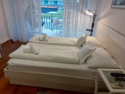 Krevet ili kreveti u jedinici u objektu Apartmani Makarska 27