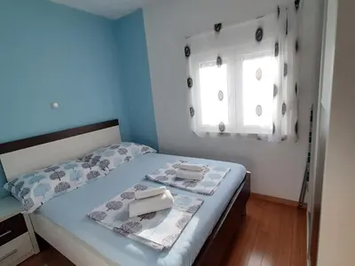Krevet ili kreveti u jedinici u objektu Apartment Maja großer Balkon 7 Minuten zu Fuß zum Strand und Hotel by Interhome