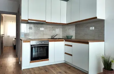 Kuhinja ili čajna kuhinja u objektu Azure Suite Lokva Sea View Apartment Near Beach