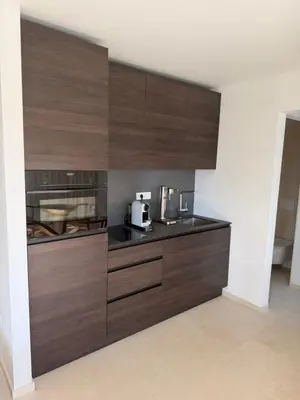 Kuhinja ili čajna kuhinja u objektu Villa Čapula - Modern Apartment with Sea View and Parking, Marušići