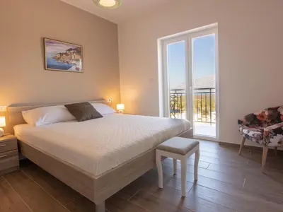 Krevet ili kreveti u jedinici u objektu Holiday Home in Pučišća mit Privatem Pool by Interhome