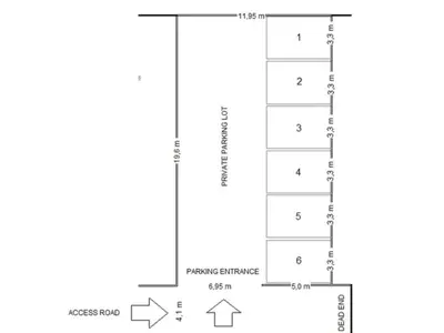 Tlocrt objekta Apartment Apartments Villa Gracin by Interhome