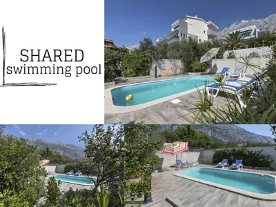 Tlocrt objekta Apartment Wohnung in Zelenka mit Gemeinschaftspool by Interhome