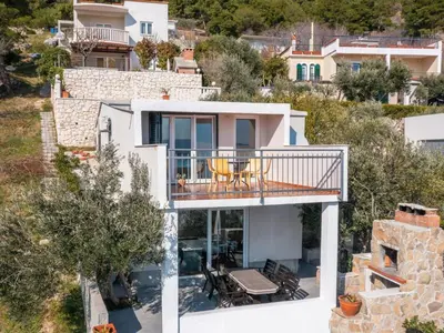 Balkon ili terasa u objektu Holiday Home Mirabilis - Privates Strandhaus by Interhome