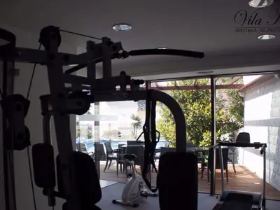 Fitness centar i/ili fitness sadržaji u objektu Apartment Luxuriöses Studio mit privater Terrasse by Interhome