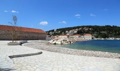 Tlocrt objekta Romantic Getaway Near the Harbor