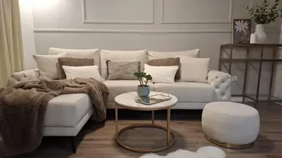 Tlocrt objekta Elegant 2-Bedroom with Cosy Lounge Balcony