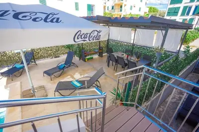 Balkon ili terasa u objektu Apartments with swimming pool Milna, Brac - 24929