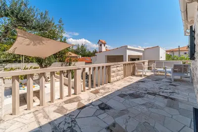Balkon ili terasa u objektu Luke Family Villa Supetar