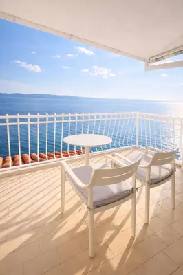 Balkon ili terasa u objektu Seaside House Marušići - Sunbeds - Free Parking