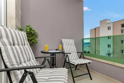 Balkon ili terasa u objektu Pet friendly apartment Silver with free parking