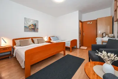 Krevet ili kreveti u jedinici u objektu Sobe Lončar