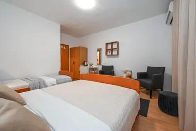Krevet ili kreveti u jedinici u objektu Sobe Lončar