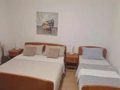 Krevet ili kreveti u jedinici u objektu Sobe Lončar