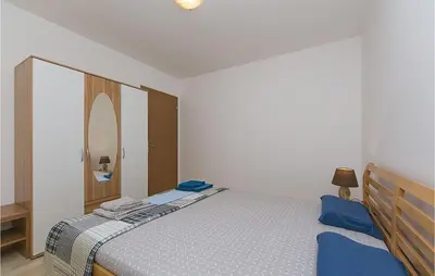 Krevet ili kreveti u jedinici u objektu 2 Bedroom Beautiful Apartment In Brela