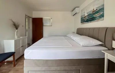 Krevet ili kreveti u jedinici u objektu Beach Front Home In Zastrazisce