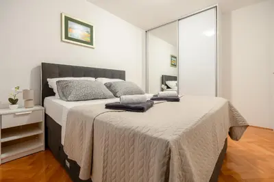 Krevet ili kreveti u jedinici u objektu Apartman Makarska 29