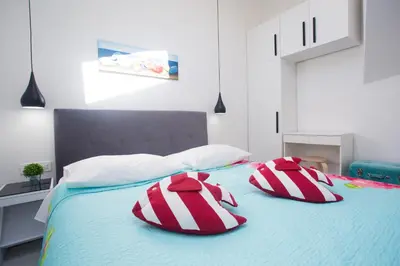 Krevet ili kreveti u jedinici u objektu BEACH APARTMENT Renco