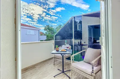 Balkon ili terasa u objektu Apartments Pepa
