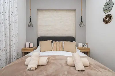 Krevet ili kreveti u jedinici u objektu Luxury Apartments Nadalina Sea view