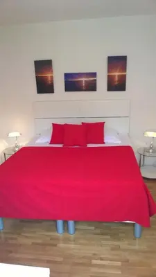 Krevet ili kreveti u jedinici u objektu Cozy new flat for 2 or 3