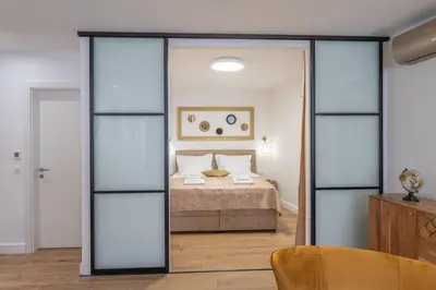 Krevet ili kreveti u jedinici u objektu Apartment Petra & Apartment Rustic