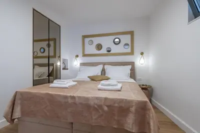 Krevet ili kreveti u jedinici u objektu Apartment Petra & Apartment Rustic