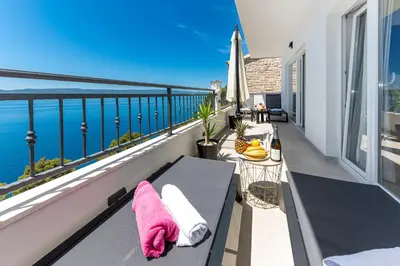 Balkon ili terasa u objektu Seaview Apartments Nives