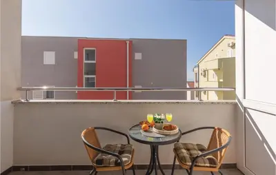 Balkon ili terasa u objektu Nice Studio In Makarska With Wifi