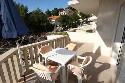 Balkon ili terasa u objektu Apartments and rooms by the sea Brela, Makarska - 6056