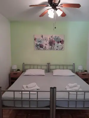 Krevet ili kreveti u jedinici u objektu Apartments by the sea Mudri Dolac, Hvar - 4042