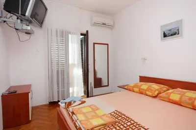 Krevet ili kreveti u jedinici u objektu Apartments with a parking space Hvar - 3229