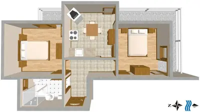 Kuhinja ili čajna kuhinja u objektu Apartments by the sea Duce, Omis - 945