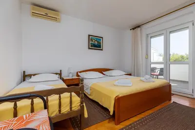 Krevet ili kreveti u jedinici u objektu Studio Omis 2745a