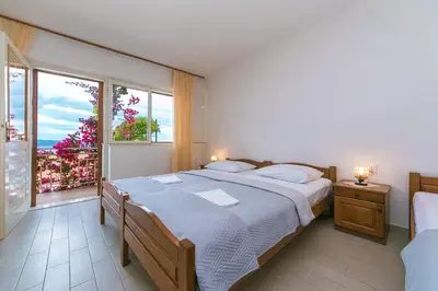 Krevet ili kreveti u jedinici u objektu Studio Brela 2752d